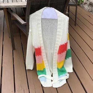 Colour Block Knit Cardigan. SUPER COZY!